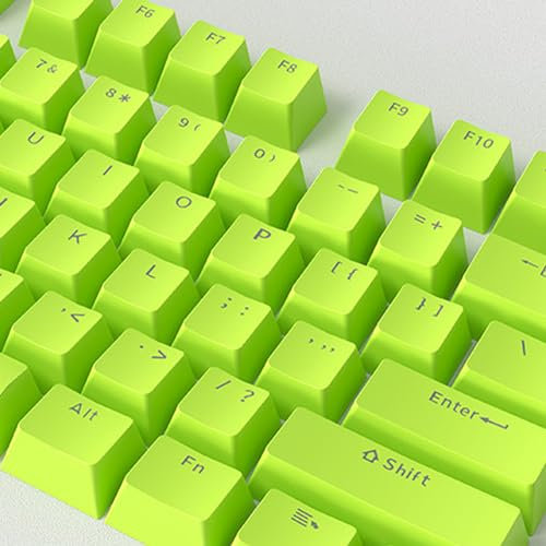 Catekro Copritasti a 108 Tasti per la Tastiera Meccanica di Gioco, ABS OEM Profilo Doppio Colpo Keycap Set per Tastiera Meccanica(Verde)