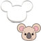 LILIAO 12,7 cm Koala-Gesicht Ausstechform Sandwich-Ausstecher, Edelstahl
