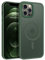 GaoBao Strong Magnetic iPhone 12 Pro Max Case, Slim Matte Translucent Green Protective Cover, Compatible with MagSafe, Wireless Charging, 6.7 Display