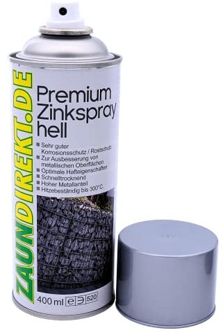 Zaundirekt Zinkspray Silber 400 ml Kaltverzinkung Rostschutz, 30 Dosen