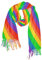 Yopersonalizes Damen-Schal, Regenbogenfarben, bunt, für Damen, Pashmina-Schal, Wraps für Abendkleid, Hochzeit, Stola, warm, Winter, Geburtstagsgeschenk, für Damen, mehrfarbig, L