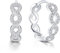 Bewenda 925 Sterling Silber Creolen Ohrringe - Unendlichkeit Kreolen mit Zirkonia - Hypoallergene Gedrehte Creolen Unisex - Schlafen Knorpel Ohrringe mit Geschenkbox