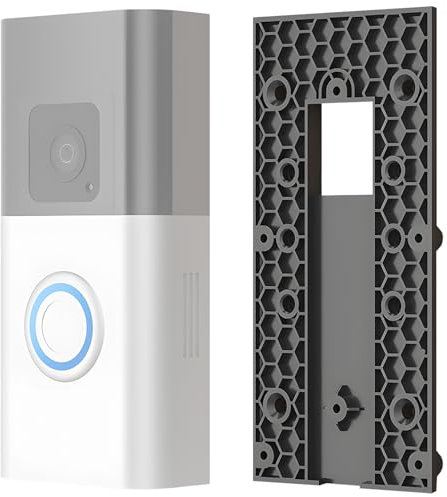 JCSJK Ring Doorbell Mount for Video Doorbell 2nd Gen 2020 Release/4/3/Pro/Wired/3 Plus/Ring Video Doorbell Elite/2, No Drill Strong Adhesive Doorbell Holder for Apartment, Home, Office