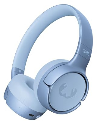 Fresh 'n Rebel Code Fuse, Bluetooth-Kopfhörer on-Ear, kabellos, 30 Stunden Spielzeit, mit Mikrofon und Sprachassistent, Lautstärkeregler und Wiedergabe/Pause-Tasten, faltbar (Vivid Blue)
