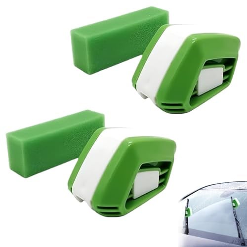 Cutter Automatique d'Essuie-Glace pour Voiture Outil de Réparation pour Balais d'Essuie-Glace, Ensemble de 2 Cutter et Éponge de Nettoyage, Maintien Optimal de la Performance du Pare-Brise