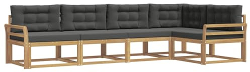 vidaXL Outdoor-Sofagarnitur 4 pcs Weiß und Anthrazit Polyester, Moderne Terrasse, langlebige Outdoor-Möbel, wetterfeste Lounge, gemütliches Sofa, vielseitige Pool-Couch