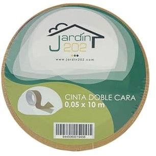 JARDIN202 - Cinta adhesiva doble cara para césped y cauchos | 10m x 50mm
