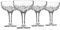 Godinger Champagne Glasses, Champagne Glass Set, Coupes Barware Glasses - Set of 4, 6oz., Dublin Crystal Collection