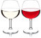 MICHLEY Unzerbrechliche Stielweingläser, 100 % Tritan-Kunststoff, kleine Schniftergläser, BPA-frei & spülmaschinenfest, Recycling-Weingläser für Party, Camping, Hochzeit Antik set of 2 8.8 oz