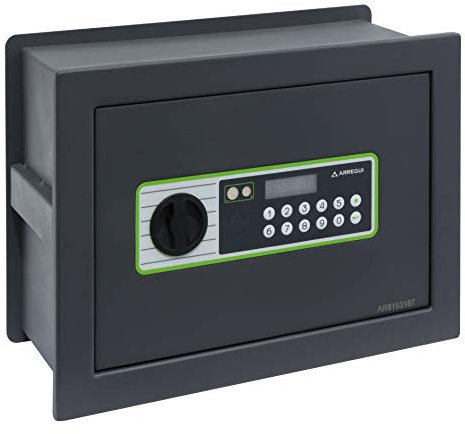 Arregui Supra 241120 Coffre-fort à emmurer, 6mm, fond extensible, ouverture à code électronique, 26 x 36 x 15/25 cm