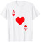 Kartenspiel Kostüm Herz-As Karte Geschenk Lustig T-Shirt