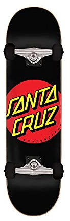 Santa Cruz Classic Dot 8.0 compleet Skateboard Black