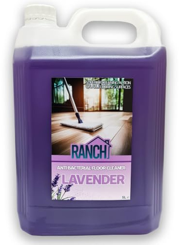 Ranch Antibacterial Floor Cleaner, Wood Floor Cleaner Liquid Laminate 5L | Lavender Scent Professional-strength cleaner for laminate, wood and tile floors, cuts grease and dirt, fresh fragrance