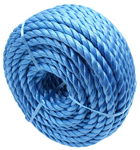 EAI Corde bleue en polypropylène à usage général, 12 mm de diamètre x 30 m de longueur