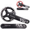 BUCKLOS MTB 170 mm quadratisches Kurbelgarnitur, 104 BCD Mountainbike, schmal, breite Zahn, Kettenblatt 32/34/36/38/40/42T, Single-Speed Rund/Oval Kettenblatt und Kurbel, SRAM, FSA