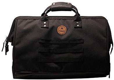 CABAÏA - Sac de Voyage Duffle Adventurer Berlin 36L - Compatible Bagage Cabine 45x30x29 - Déperlant & Certifié Vegan - 2 Poches - Compartiment à Chaussures - Sac Week-End, Sac de Sport - Noir