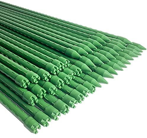 WAENLIR Garden Stakes 120CM Sturdy Plant Sticks/Support, Tomato Stakes, Pack of 25