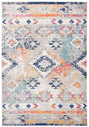 Carpeto Rugs Modern Boho Teppich - Kurzflor Teppich Boho Style -Weich Teppich für Wohnzimmer, Schlafzimmer, Esszimmer - Teppiche - Bunt - 200 x 300 cm