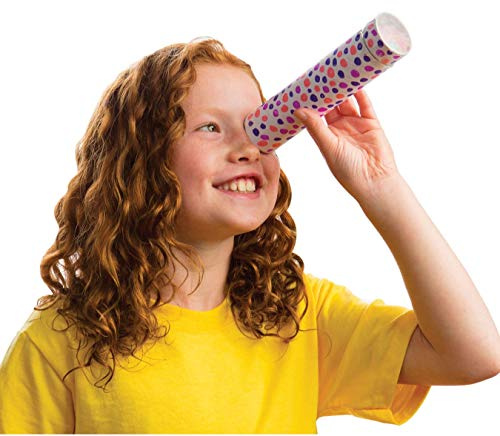 S&S Worldwide Educraft Kaleidoscopes Craft Kit, 6-3/4 Size, Pack of 25, Silver