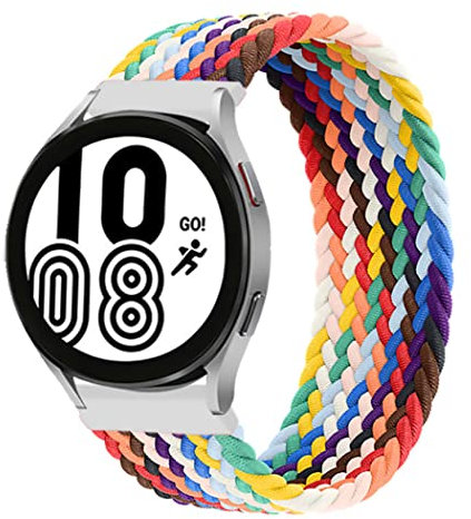 Geflochtenes Solo Loop Armband für Samsung Galaxy Watch 3 45mm Glaxy Watch 46mm für Huawei Watch 3,3 Pro,GT,GT2 Gt3,22mm Elastisch Uhrenarmband Sport Loop Ersatzarmband(Pride Edition,22mm-S)