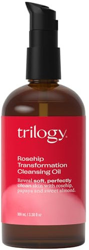 Rosehip Transformation Cleansing Oil - sanftes natürliches Reinigungsöl für das Gesicht mit Hagebuttenkernöl. Auch Für trockene und empfindliche Haut geeignet.