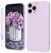 KPPIT iPhone 12 Pro Max Hülle Silikon Case 6.7 Zoll,Hanyhülle iPhone 12 Pro Max [Kameraschutz] [Mikrofaser] [Kratzfeste] Rundumschutz Case Schutzhülle Hülle für iPhone 12 Pro Max,Gras Lila