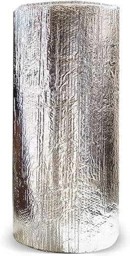 Aislante Térmico Reflexivo de Aluminio y Burbujas 0.5x10 m (5 m²) | Frío y Calor - Viviendas, Caravanas, Campers, Buhardillas, Uso Industrial