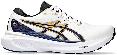 ASICS Damen Gel-Kayano 30 Laufschuhe, Weiß/Deep Ocean, 42.5 EU