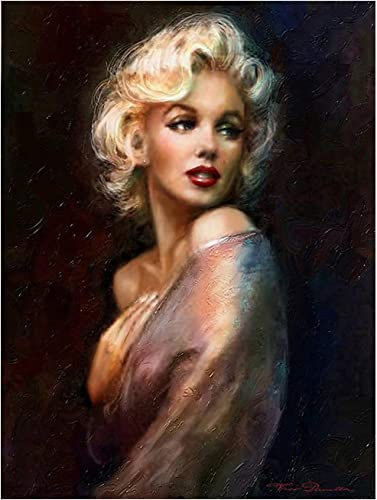 Leinwandbilder Marilyn Monroe Wandbilder Poster und Kunstdrucke Wandkunstdruck Marilyn Monroe Wanddekoration Kunstwerk für Zuhause Wohnzimmer Dekoration Rahmenlos,60x90cm