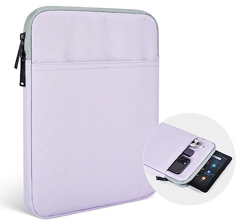 9.7-11 Tablet Carrying Sleeve Bag for Amazon Fire Max 11 Inch / 10.1 Fire HD 10 & 10 Plus/Fire HD 10 Kids & 10 Kids Pro,11 Inch iPad 11th / Pro M4 / iPad Air 11 M3 M2 2024 Protective Case(Purple)