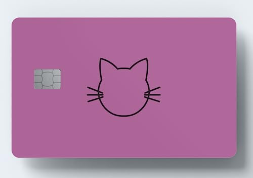 WORKIRAN Katzenkartenhülle | Aufkleber für Transport, Schlüsselkarte, EC-Karte, Kreditkartenhülle | Abdeckung & Personalisierung von Bankkarte | Keine Blase, schlanke, wasserdichte Kartenhülle