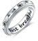 Flyow Weihnachtsgeschenke Just Breathe Spinner Ring für Damen Mädchen 925 Sterling Silber Löwenzahn Fidget Ringe für Angst Stress Relieving ADHD Autismus Ringe Inspirational Boho Band Ring