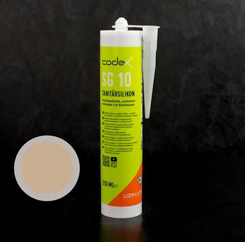 Codex SG 10 Silicone sanitaire 310 ml Beige du Jura