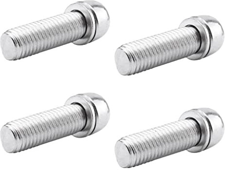 Lot de 4 vis M7 pour guidon de vélo Argenté