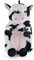 A2Z Wärmflasche 750ML Lebkuchenmann Plüsch Fleece Bezug Gummi Wärmflasche - Hot Bottle AZ0230 Cow