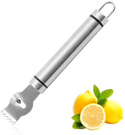 1 Pièce Citrus Zesteur Éplucheur de Zeste de Citron, Zesteur de Citron Professionnel avec Couteau pour Cocktail Ustensile de Cuisine