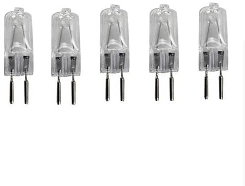 JZLBBC 5Pcs Halogen Light Bulbs G5.3 220V 35W Halogen Lamps Clear Capsule Bulb GU5.3 Pin Base Dimmable Warm White,150W