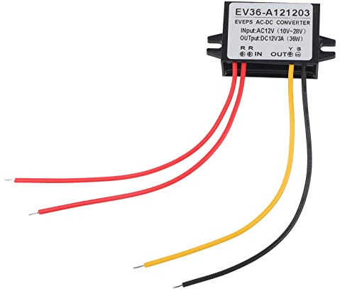 AC 10‑28V to DC 12V Buck Converter AC DC Step Down Power Supply Module DC Voltage Transformer(5A-Silver)