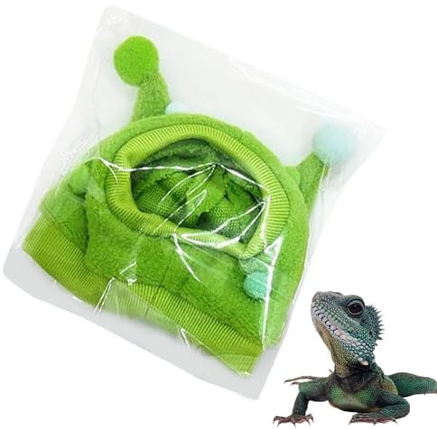 Halloween-Hut für Chamäleon, Hut für kleine Tiere, bequemer Schal für Kostüme für kleine Haustiere, Mütze für kleine Tiere mit lustigem Horn für Chinchilla, E
