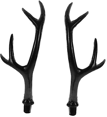 SOIMISS Halloween Geweih 4 Paar Künstliche Geweihe Horn Kopfschmuck Stirnband Spielzeughörner Große Geweihohren Haarband Ratte Faun Geweih Kostüm Kaninchenkostüm
