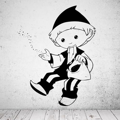 Sandmännchen Wandtattoo (L - ca. 100cm x 79cm)