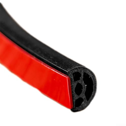 Bande d'étanchéité d'isolation acoustique conçue pour la sécurité et les portes intérieures, haute flexibilité avec forte adhérence (noir)