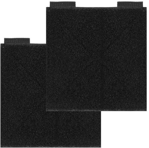 2 Pcs Hook and Loop Tactical Patches Board, 10cm x 10cm Black Molle Patch Panel for Patches Display Board Badges and Insignia Patches