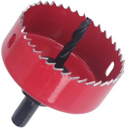 Natudeco Foret de scie cloche M42 en acier pour le travail du bois Kit de coupe-trou 67 mm Lame de coupe de scie cloche ronde électrique pour aluminium, acier, bois et plastique