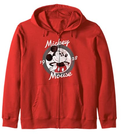 Disney Mickey And Friends Mickey Mouse 1928 Classic Zip Hoodie