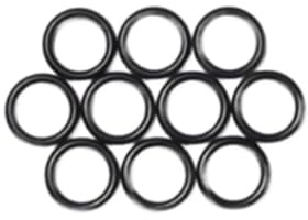 Einzelne Premium O-Ringe aus NBR70 in Carbon Black, Dichtungsringe (10 Stück, 5x1)