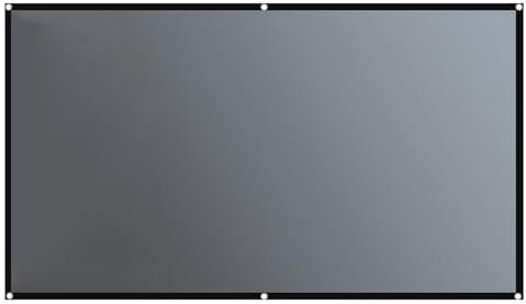 Outdoor Projector Screen – 16:9 Anti-Light 4K HD Video Projector Screen With Hooks, Portable 60-130 Inch Projection Cloth, Portable Video Projection Cloth For Home, Party, And Outdoor Movie Nights