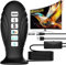 2025 TV Aerial, Freeview TV Ariels Indoor with 560+ Miles Range Reception, TV Antenna Indoor with Signal Booster & Magnetic Support Base, Portable TV Aerial for 4K 1080P HD Local Channels