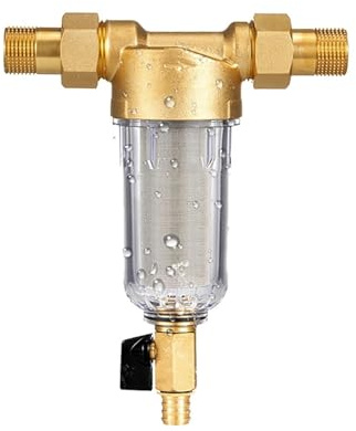 Household Faucets Front Purifier Tap Water Heater Stainless Steel Pre-Filter Hardware Gadgets Tool Supplies Under Sink Replacement(20mm)