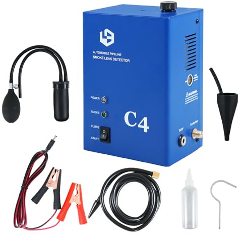 cupeohome Automotive Smoke Machine Leak Detector with Built-in Air Pump, Smoke Machine Leak Tester EVAP Vacuum Smoke Diagnostic Tester Pipeline Fuel Leakage Detector for 12V Car, Motorcycle, Boat
